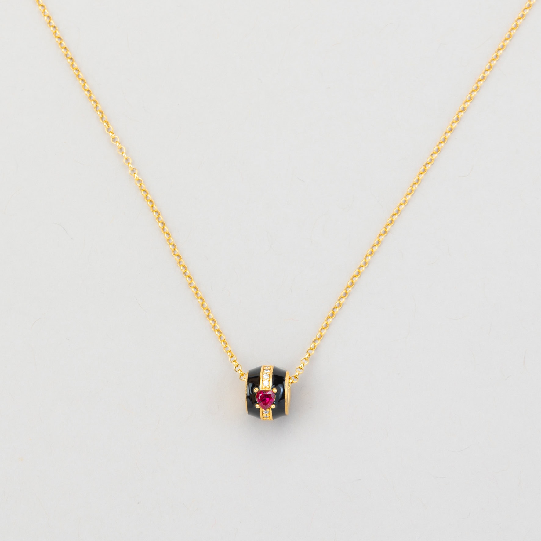 collana rocchetto cuore zircone