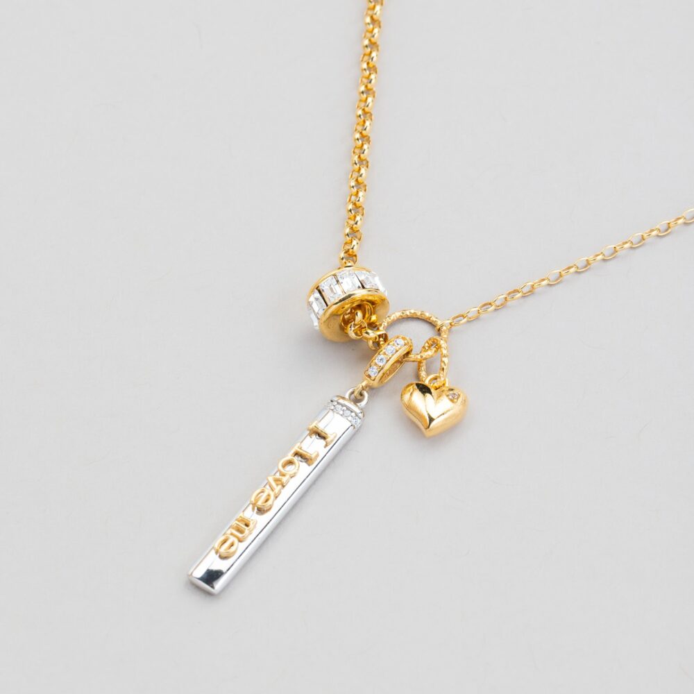 collana targhetta i love me