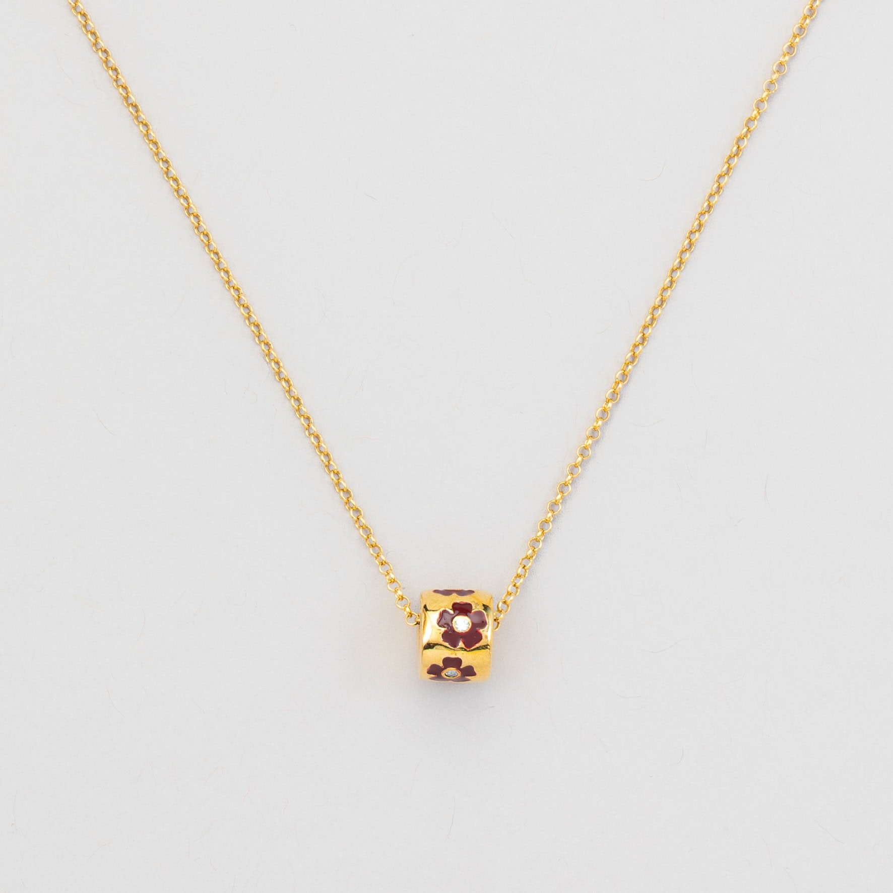 collana rocchetto con fiori