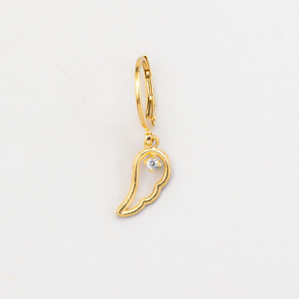 Mono Orecchino ala filo argento