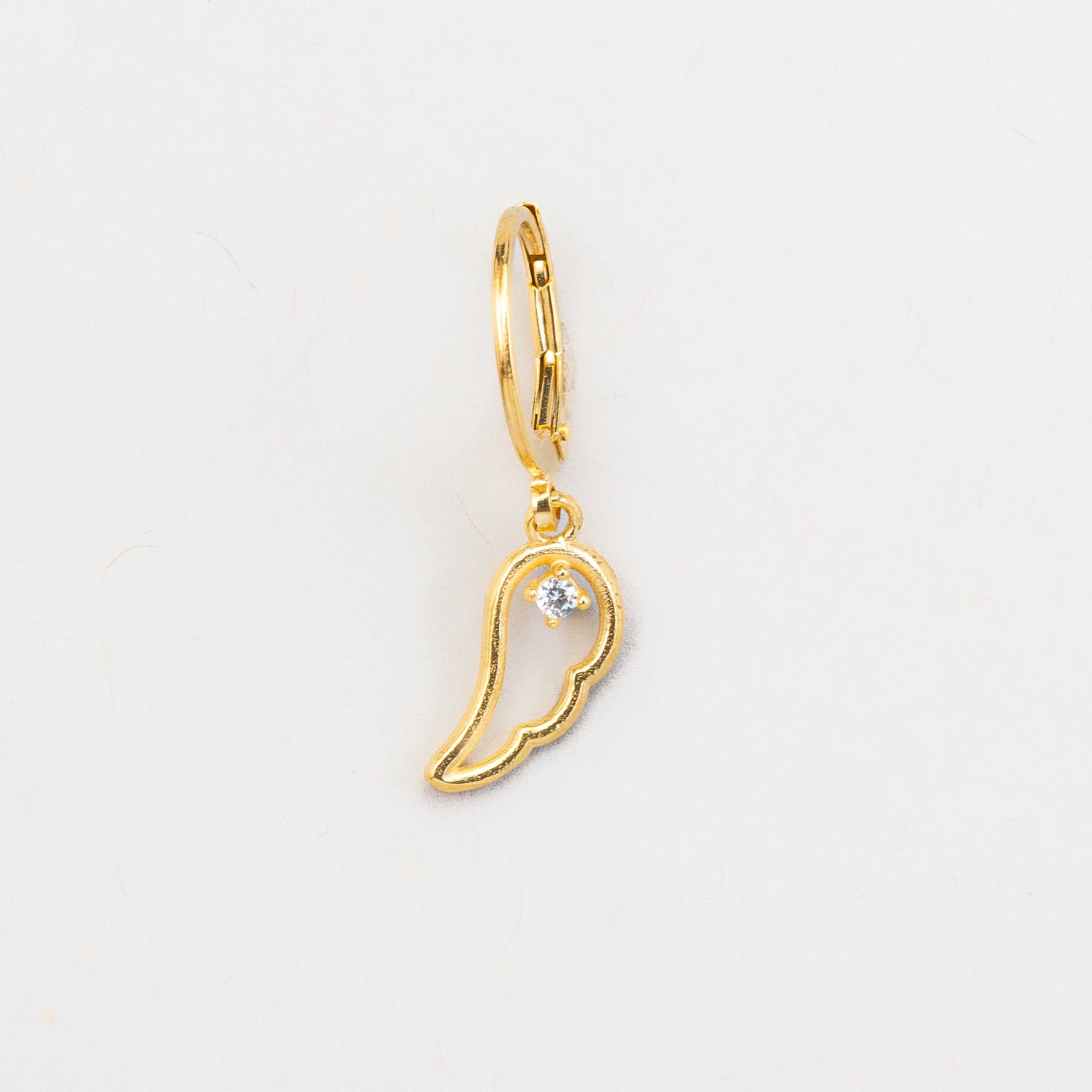 Mono Orecchino ala filo argento