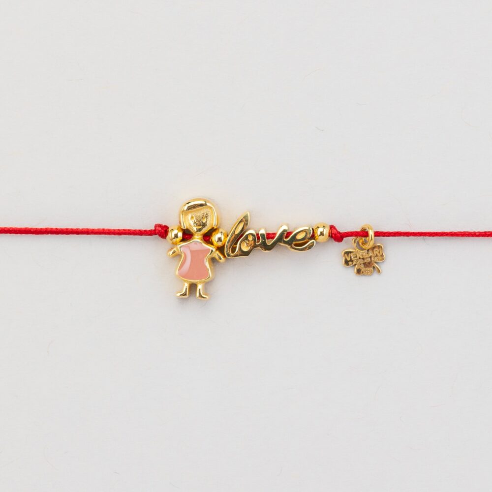bracciale cordino bambina love
